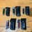 qty-(5)-handmade-folding-pocket-knives-w/-leather-belt-sheaths-assorted-collection-image-1