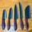 qty-(5)-handmade-chef-knife-set-damascus-style-kitchen-knives-image-1