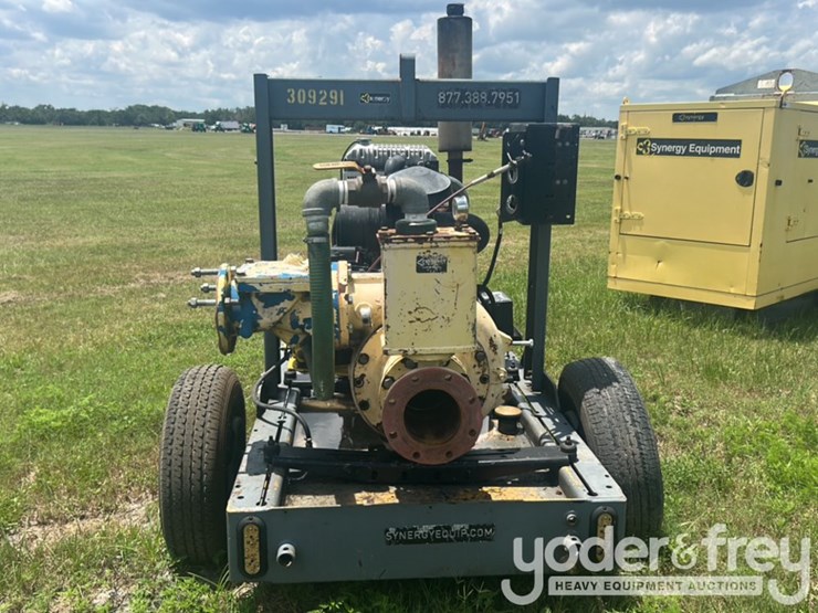 6"-centrifugal-trash-pioneer-water-pump,-single-axle-trailer-image-8