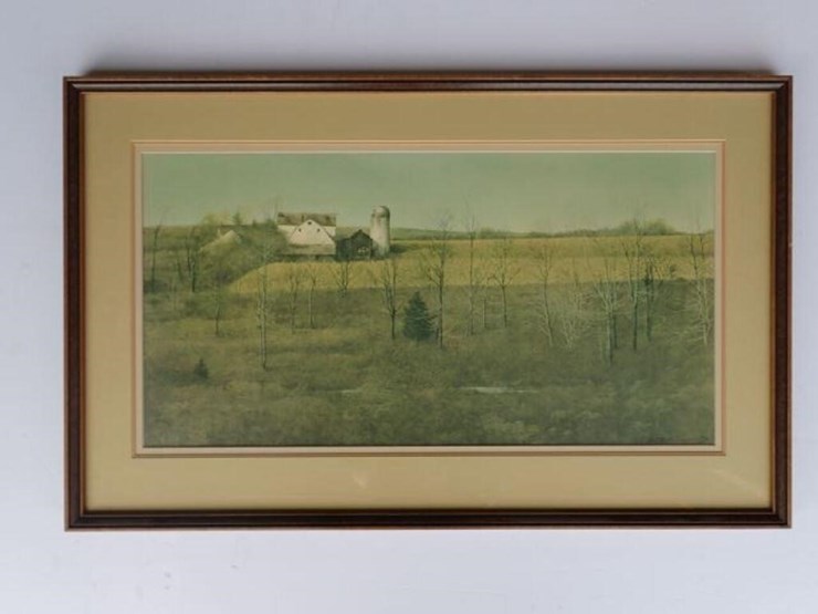 framed-vintage-bob-mcginnis-painting-image-1