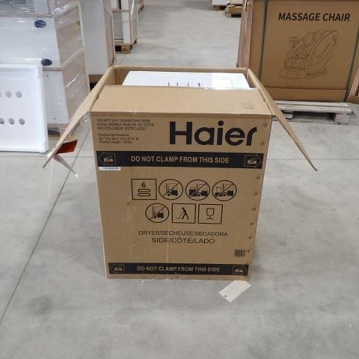 UNUSED Haier QFD15ESMNWW 26 In. Dryer