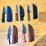 qty-(5)-handmade-fixed-blade-hunting-&-utility-knives-w/-leather-sheaths-image-1