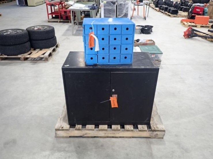 metal-16-drawer-and-two-door-storage-tool-image-1
