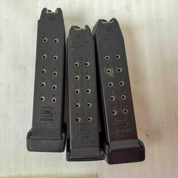 3-.40 cal Glock magazines