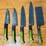 qty-(5)-handmade-damascus-style-chef-knife-set-image-1