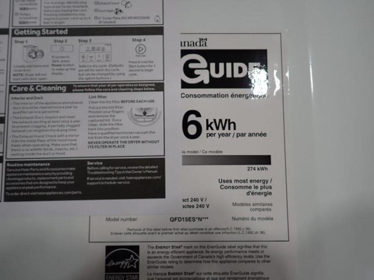 unused-haier-qfd15esmnww-26-in.-dryer-image-11