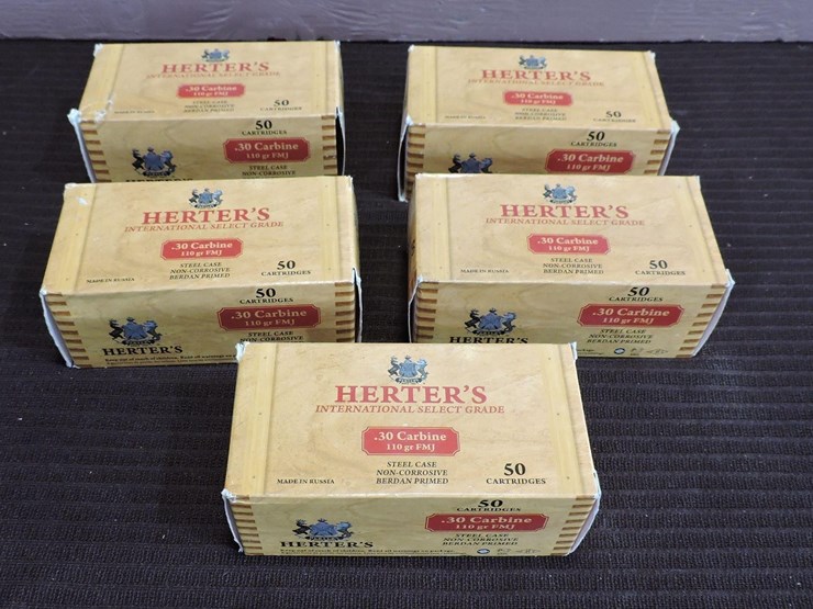 herters-.30-carbine-cartridges,-110-grain-fmj,-image-1
