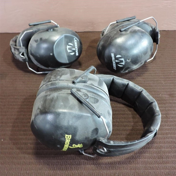 3 Pair of Shooters Ear Muffs