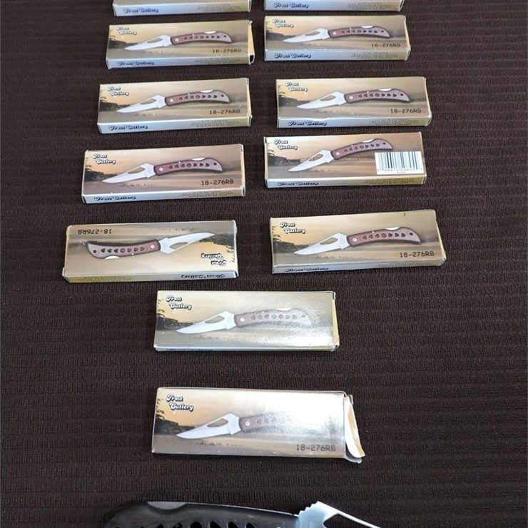 (12) Frost 18-276RB Lock-Back Knives