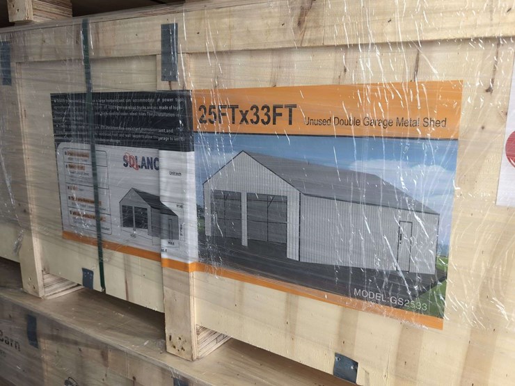 (1)-sd-launch-25-ft-x-33-ft-triple-garage-metal-barn-gs2533-(2-boxes)-over-6,600+-lbs-image-3