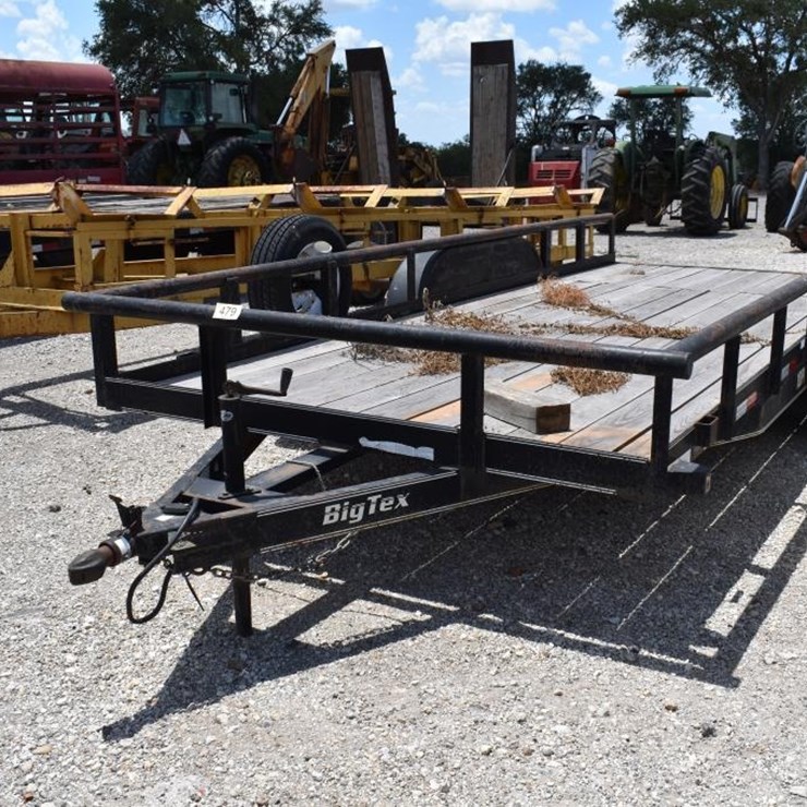 18' BIG TEX LOWBOY TRAILER (PLATE # DRF-D35) (REGISTRATION PAPER ON HAND A