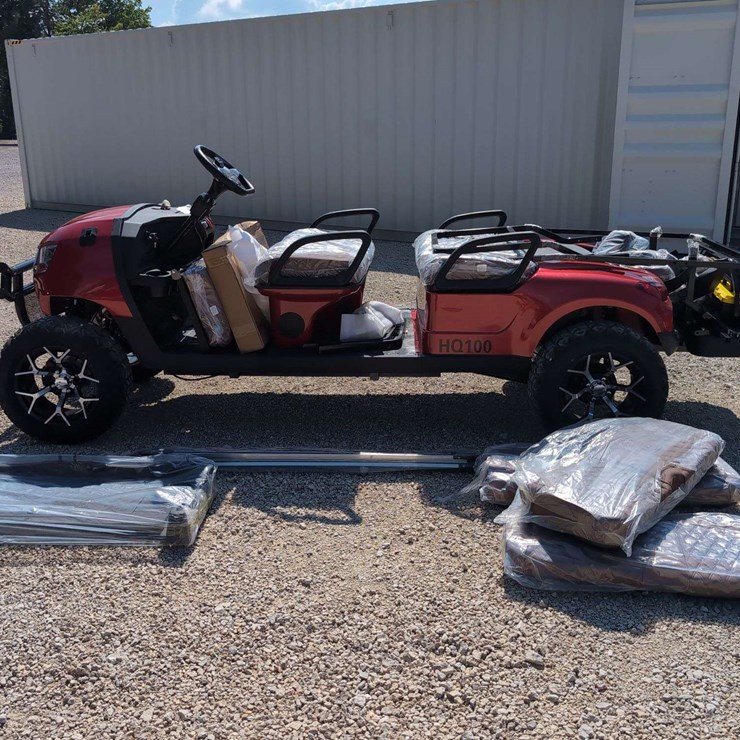 SDL 6 Seater Golf Cart Electric HQ100 (Un-Assembled) Metallic Red