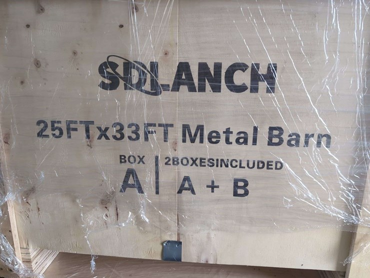 (1)-sd-launch-25-ft-x-33-ft-triple-garage-metal-barn-gs2533-(2-boxes)-over-6,600+-lbs-image-3