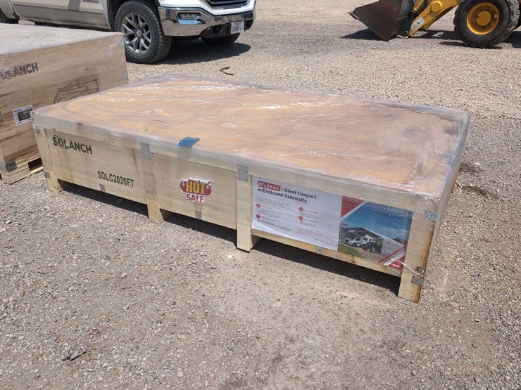 (1)-sdl-20-ft-x-30-ft-all-steel-carport-w/-enclosed-side-walls-sdlc2030ft-image-1