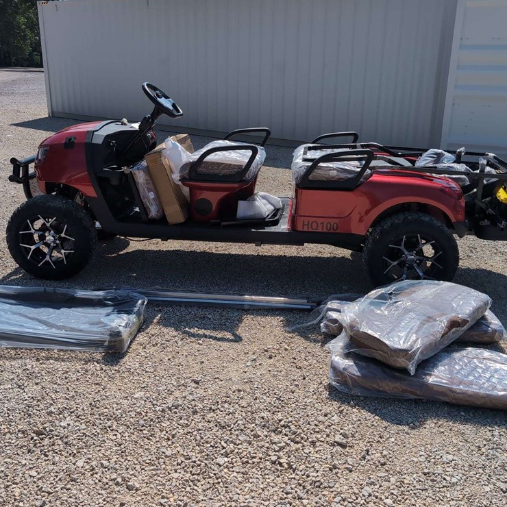 SDL 6 Seater Golf Cart Electric HQ100 (Un-Assembled) Metallic Red