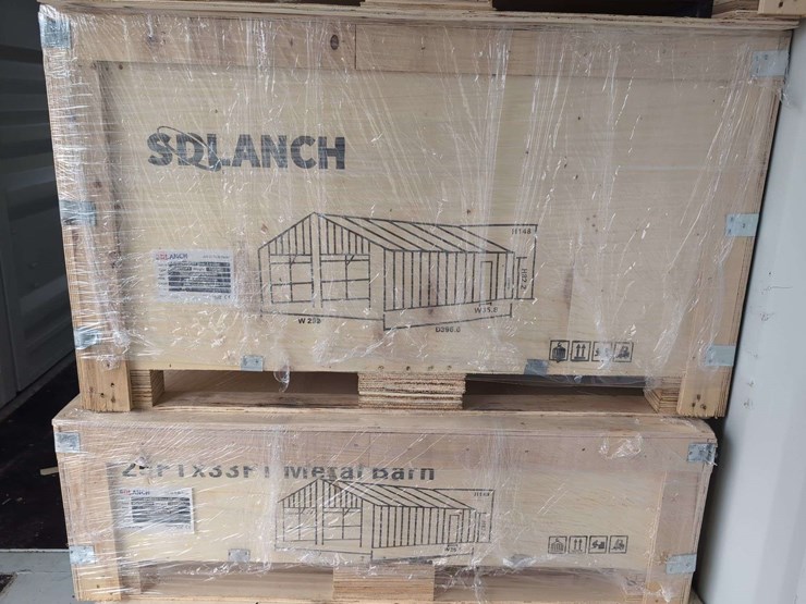 (1)-sd-launch-25-ft-x-33-ft-triple-garage-metal-barn-gs2533-(2-boxes)-over-6,600+-lbs-image-2