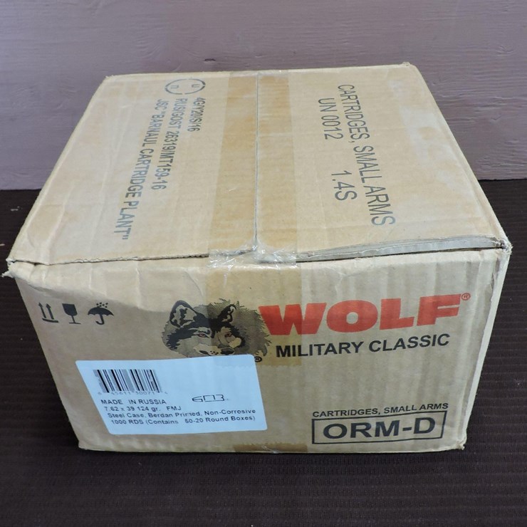Wolf 7.62 x 39 Cartridges, 124 Grain FMJ