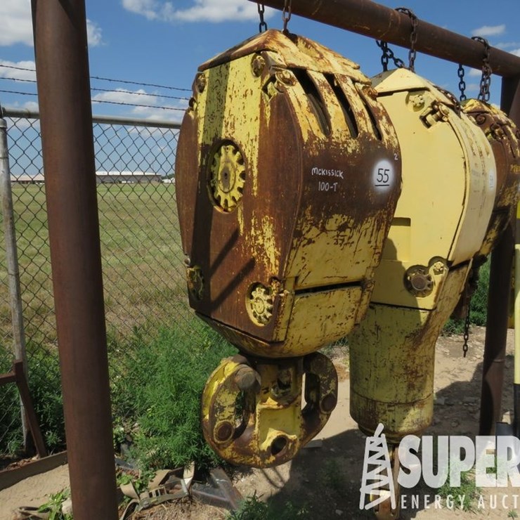 MCKISSICK 100-Ton 3-Sheave Tubing Block