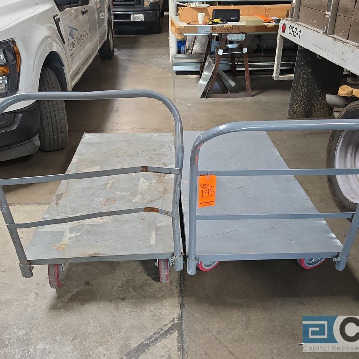 HEAVY DUTY FLATBED CARTS AND MOBILE WORKSTATION