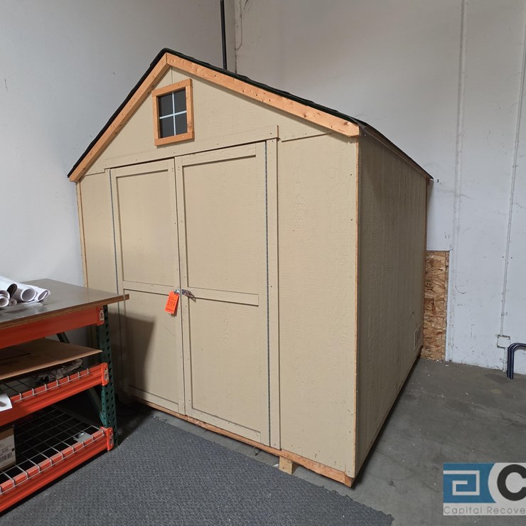 POWERED WOODEN SHED