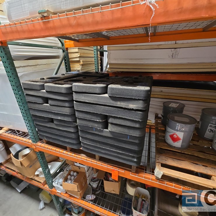SAFETY CONES, CONE BASES, AND A HI-VIS SAFETY BARRIER LINE