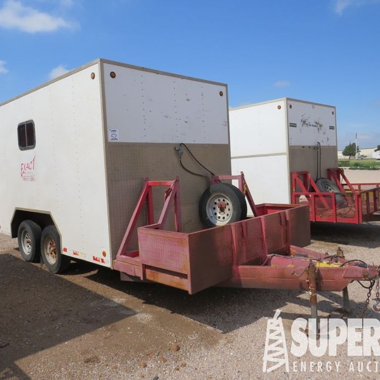 2000 CARRIER TRAILER 16'L T/A Doghouse Crew Trailer