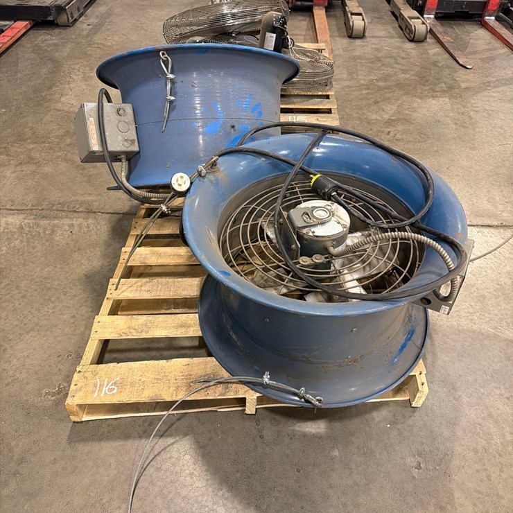 (2) .5hp Electric Fans