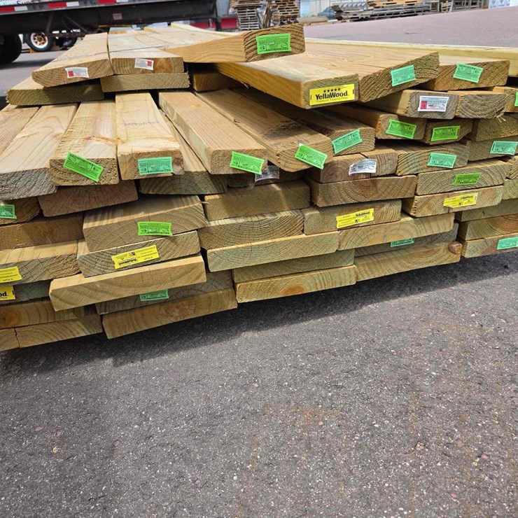 Various Sized Treated Lumber