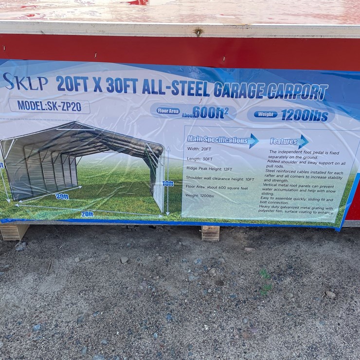 #18301 • 2026 SKLP All-Steel Garage Carport (Princeton, MN)