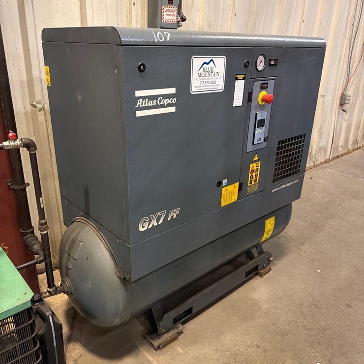 2008 Atlas Copco GX7FF Air Compressor