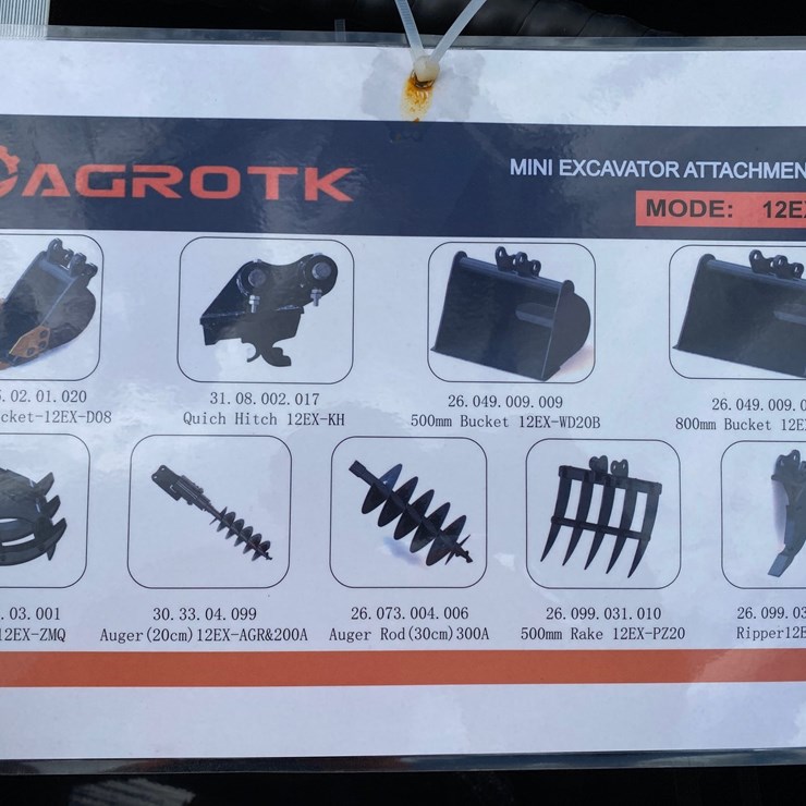 #14537 • New AGT Mini Excavator Attachment Kit (Mosinee, WI)