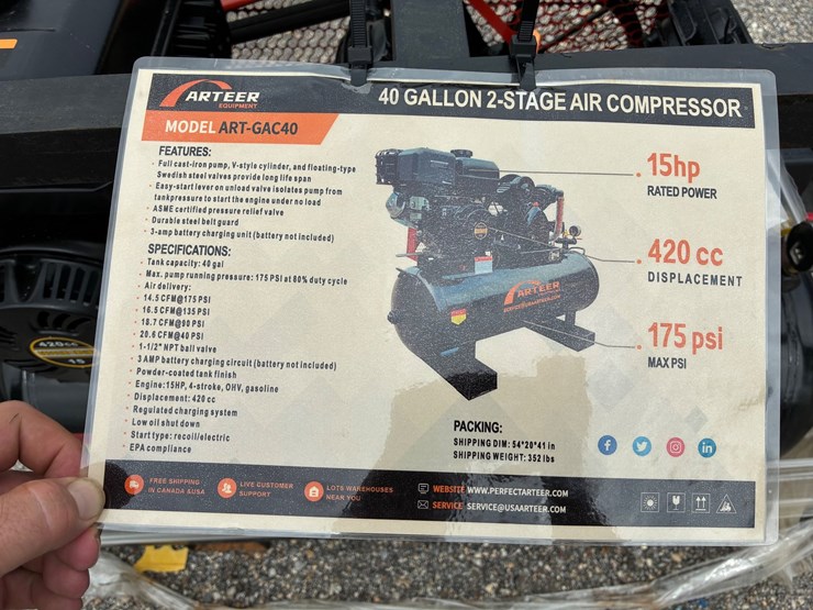 #20298-•-arteer-40-gallon-air-compressor-image-5