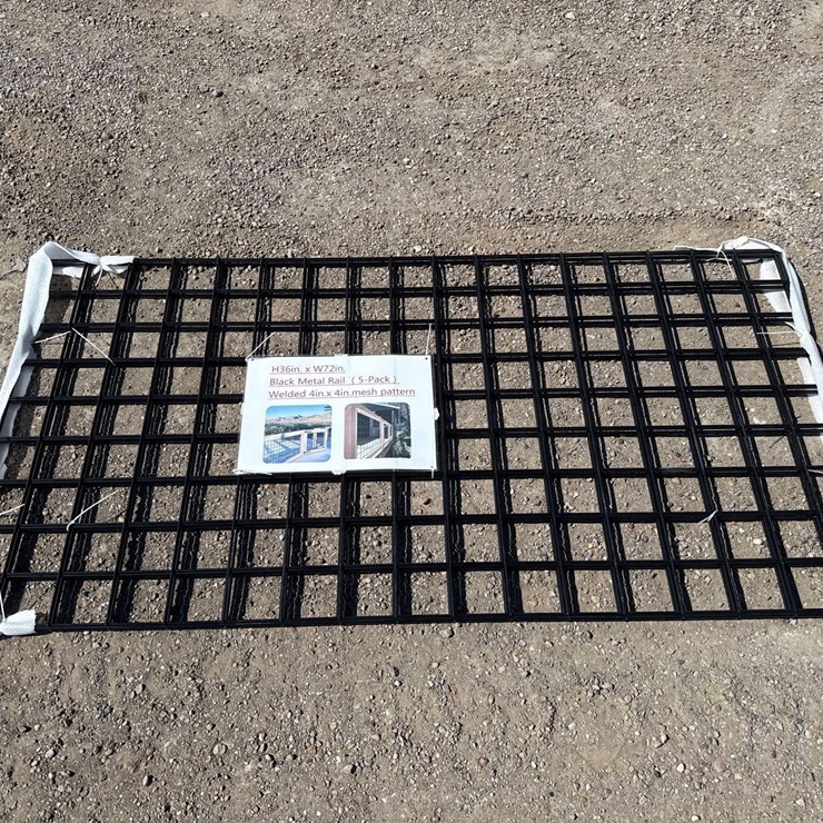 5-PACK BLACK METAL RAIL