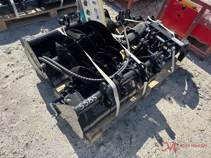 new-mini-excavator-attachment-set,-buckets,-grapple,-auger,-rake-image-1