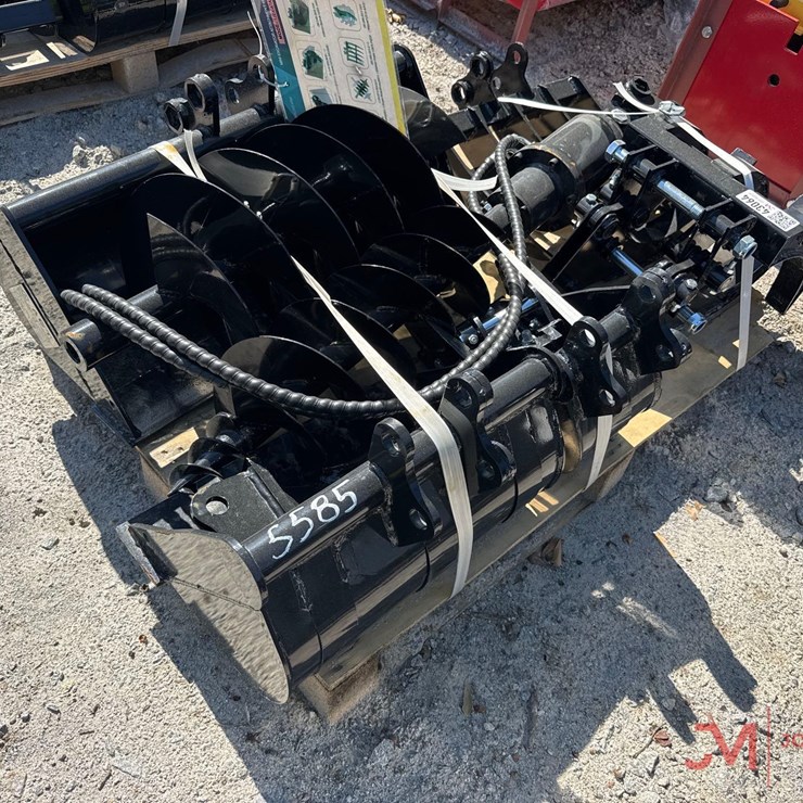 NEW MINI EXCAVATOR ATTACHMENT SET, BUCKETS, GRAPPLE, AUGER, RAKE