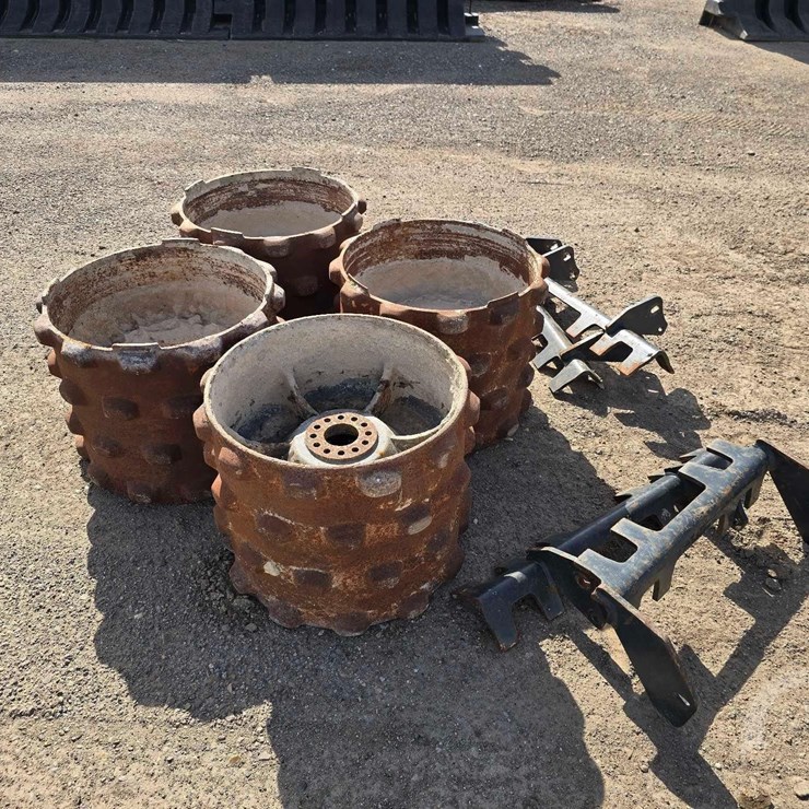 QTY. (4) 16 INCH TRENCH COMPACTOR DRUMS