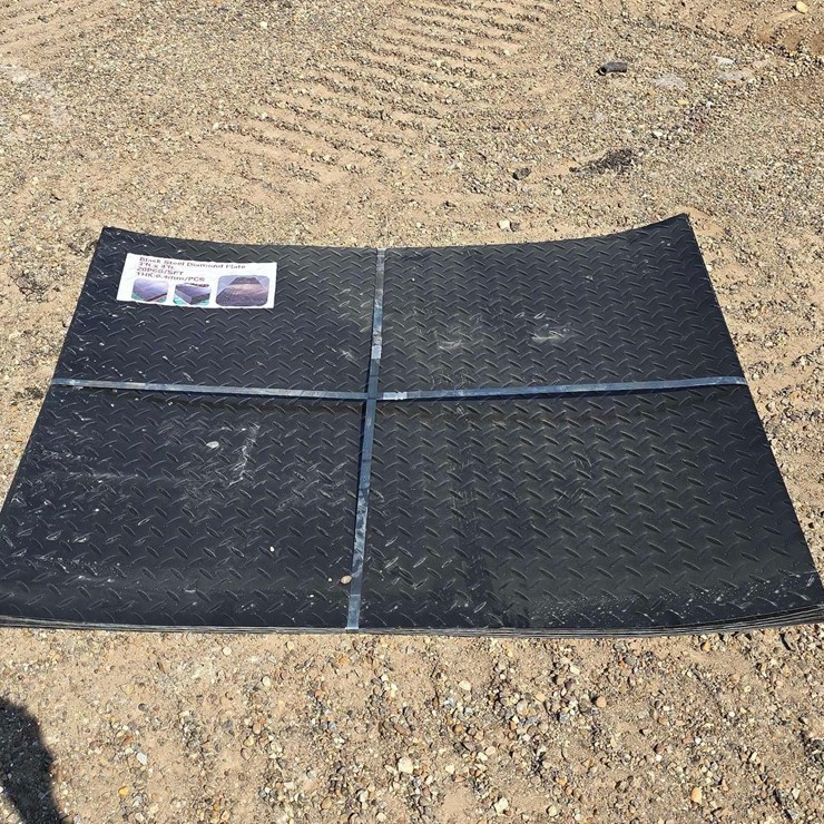 QTY. (20) BLACK STEEL DIAMOND PLATES