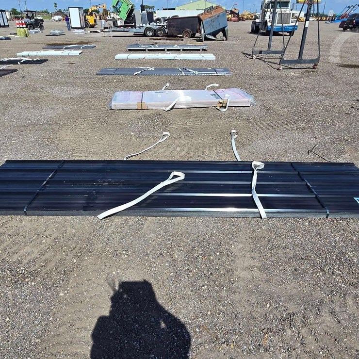 QTY. (70) BLACK METAL ROOF WALL PANELS