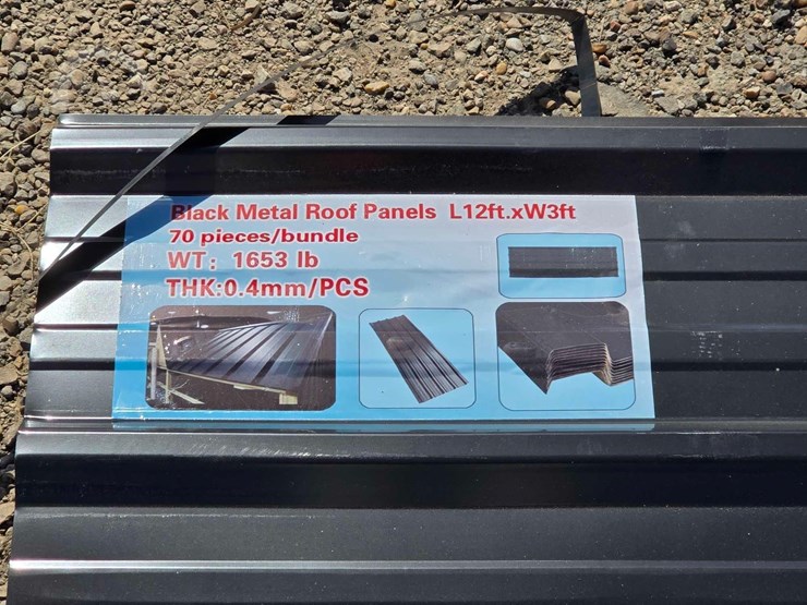 qty.-(70)-black-metal-roof-wall-panels-image-2