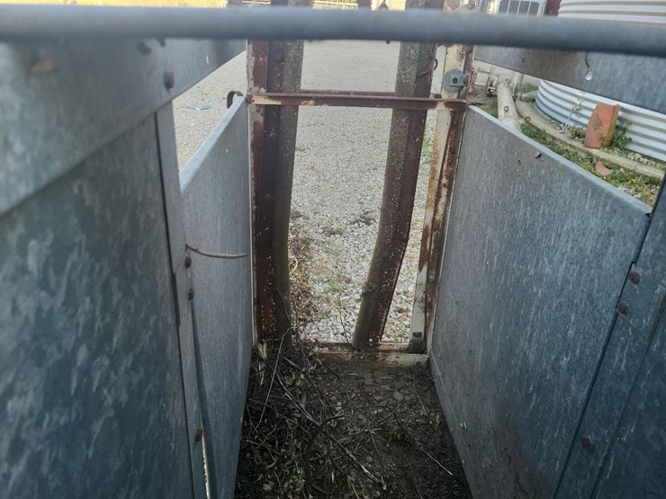 goat/sheep-galvanized-head-chute-w/floor-and-roll-up-rear-gate-image-13
