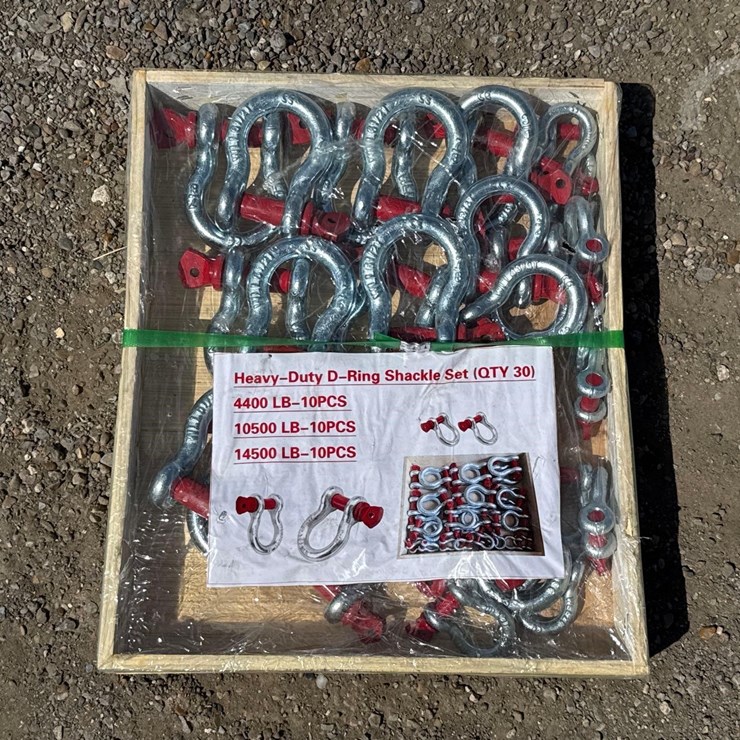 30 PCS HEAVY-DUTY D-RING SHACKLES