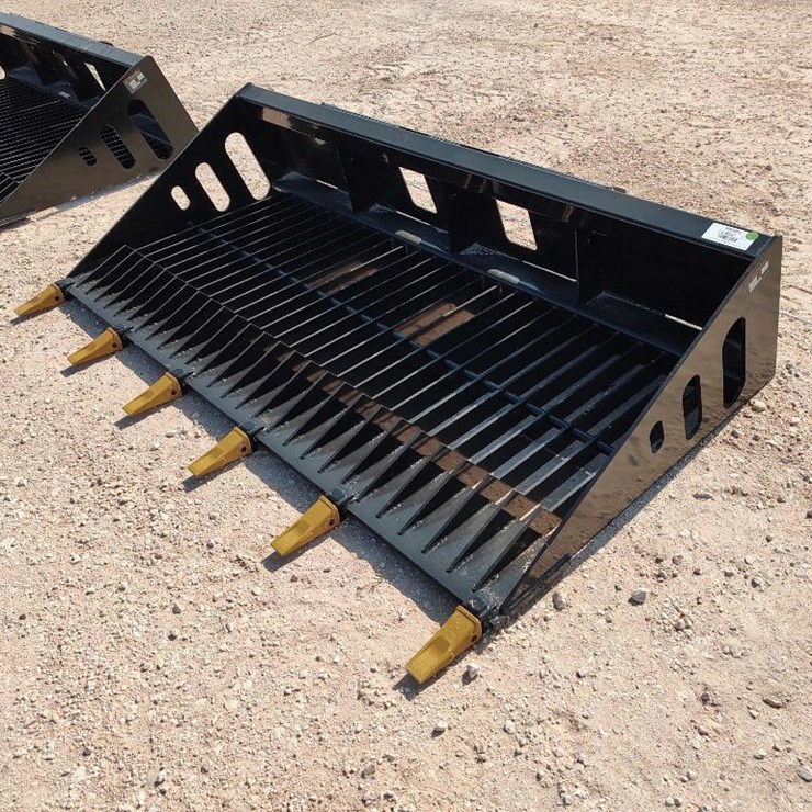 Wolverine RSB78 79" Skid Steer Skeleton Rock Bucket w/Teeth