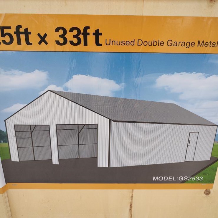 SD Lanch GS2533 25ft x 33ft Double Garage Metal Shed