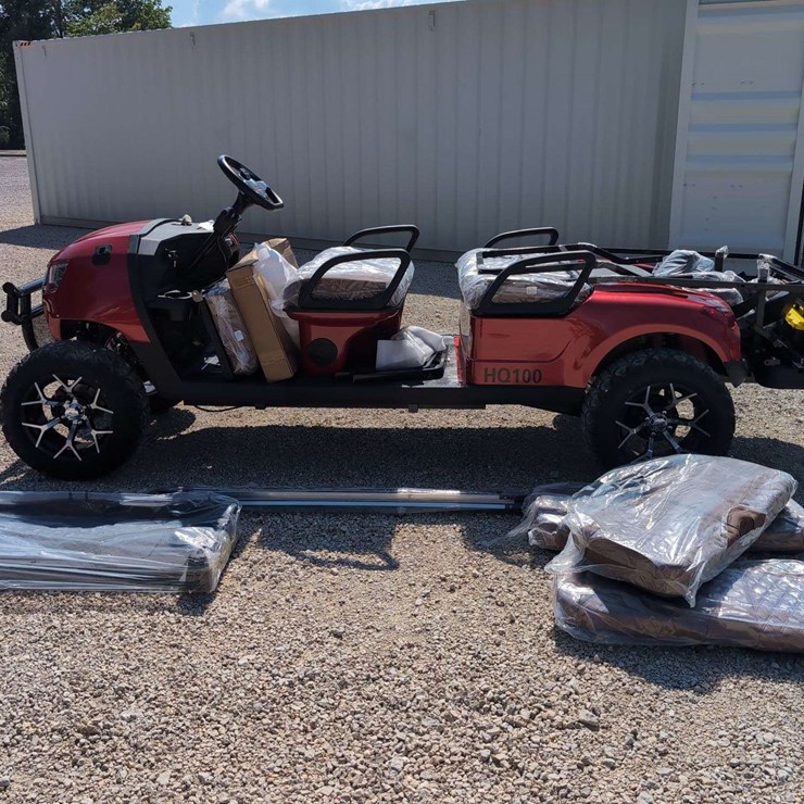 SDL 6 Seater Golf Cart Electric HQ100 (Un-Assembled) Metallic Red