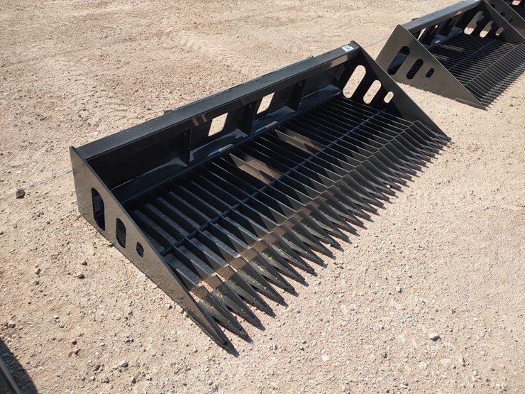 wolverine-sb84-84"-skid-steer-skeleton-rock-bucket-image-7