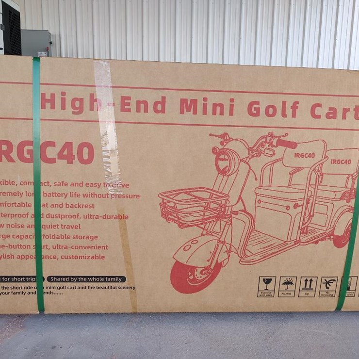 IR IRGC40 High-End Mini Electric Golf Cart, Color Red