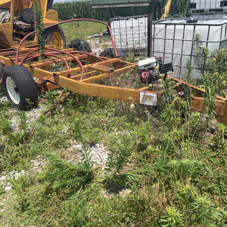 Tank trailer with parts