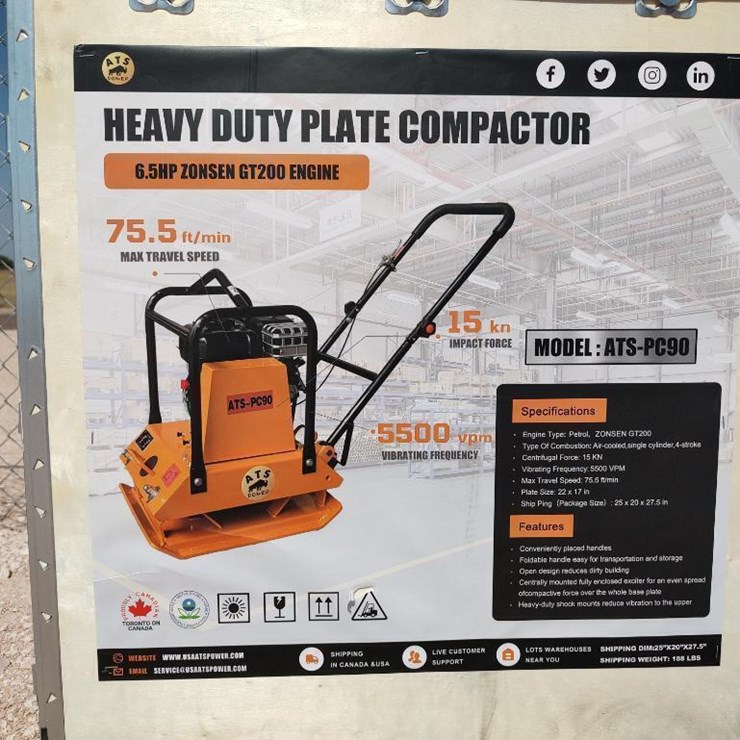 ATS Power ATS-PC90 Heavy Duty Plate Compactor