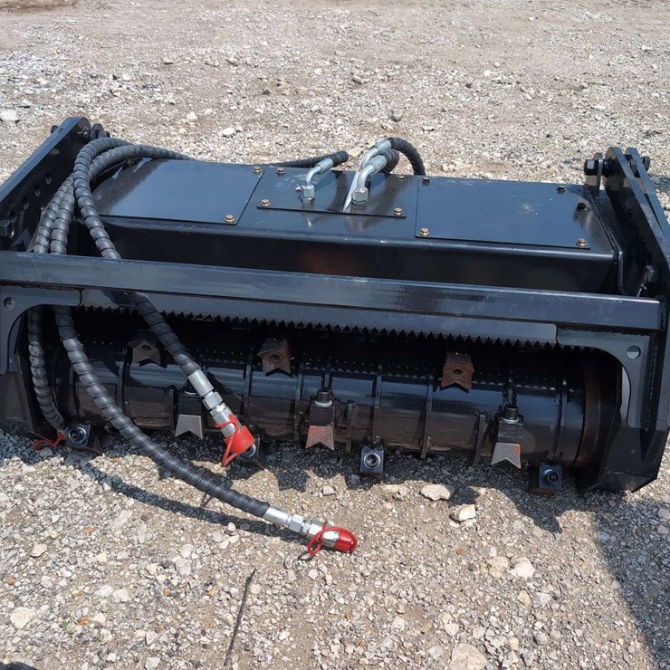 IRanch Mini Skid Steer Drum Mulcher