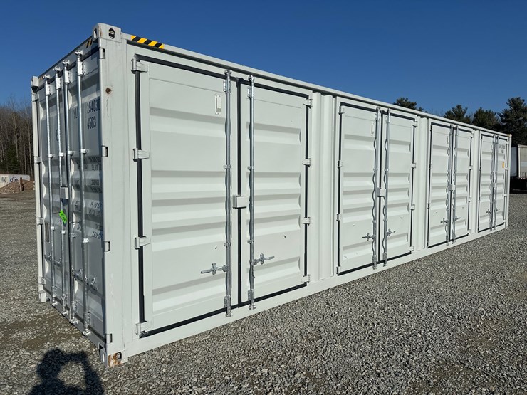 #5009-•-approx-40'-(5)-door-one-trip-shipping-container-image-1